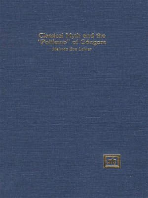cover image of Classical Myth and the "polifemo" of Góngora